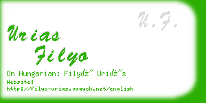 urias filyo business card